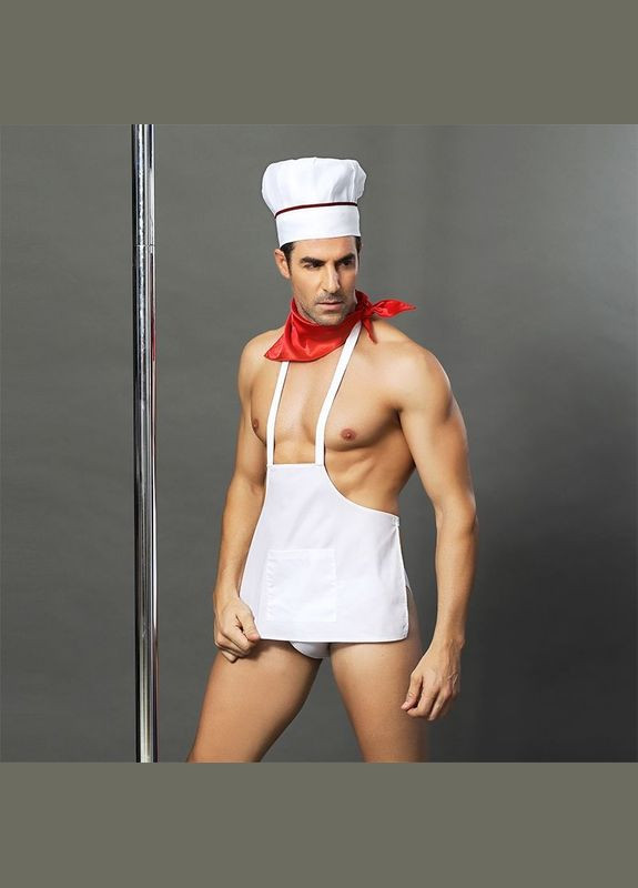 Мужской эротический костюм повара "Умелый Джек": слипы, фартук, платок и колпак, /M JSY (371388622)
