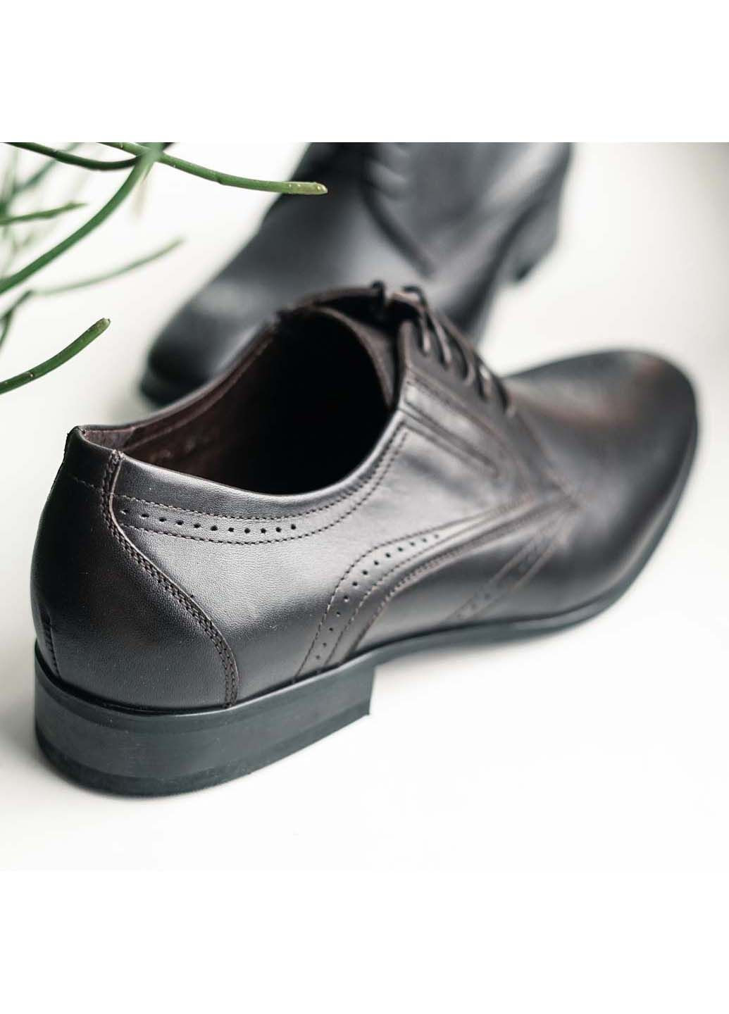 Коричневые кэжуал туфли броги Ikos на шнурках