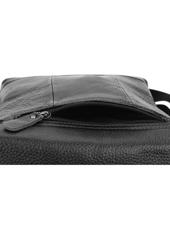 Сумка мужская через плечо кожаная 1t8153m Черный Borsa Leather (302008510)