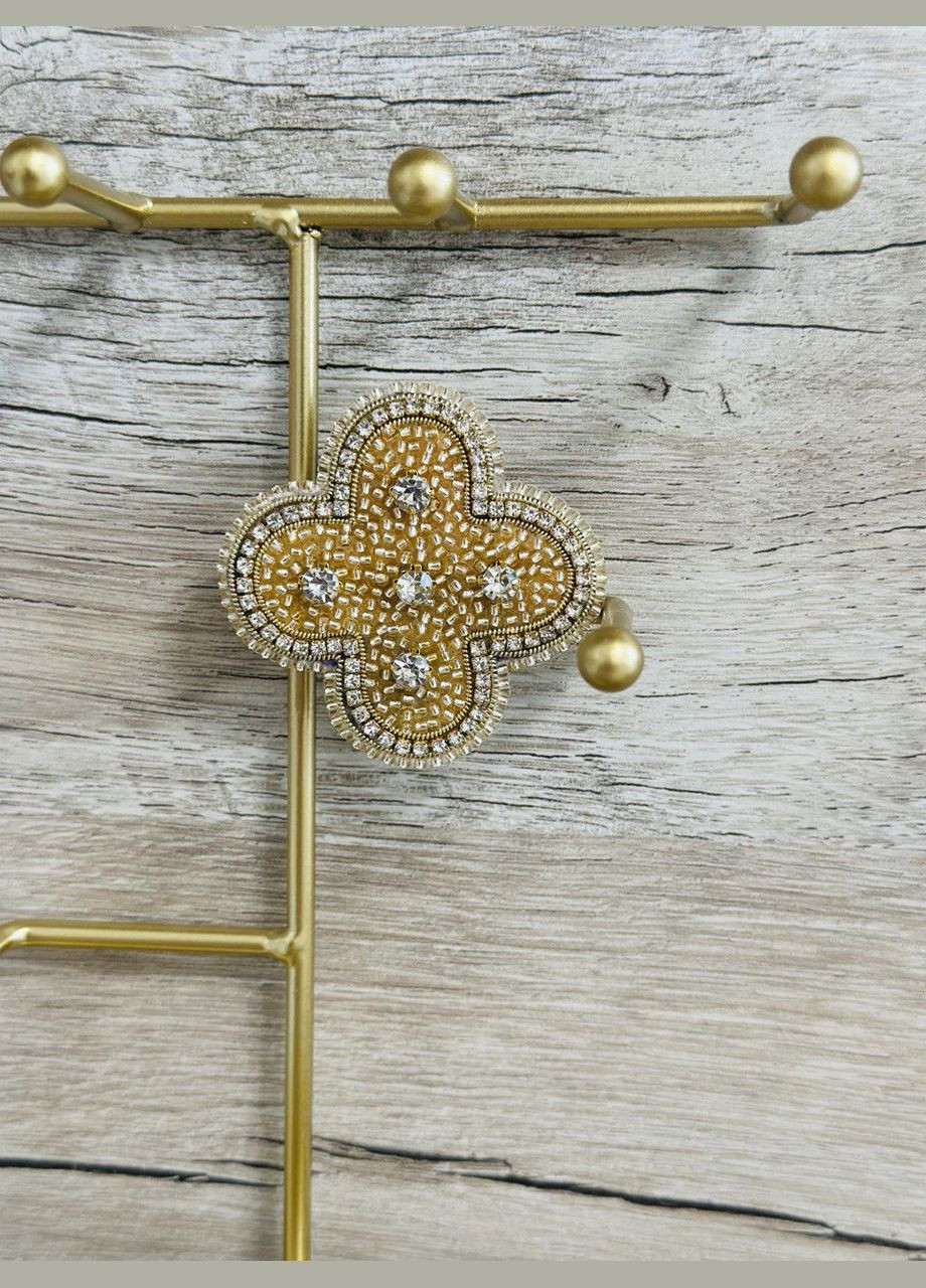 Брошка "ВанКліф золотий" HeartLight (338379237)