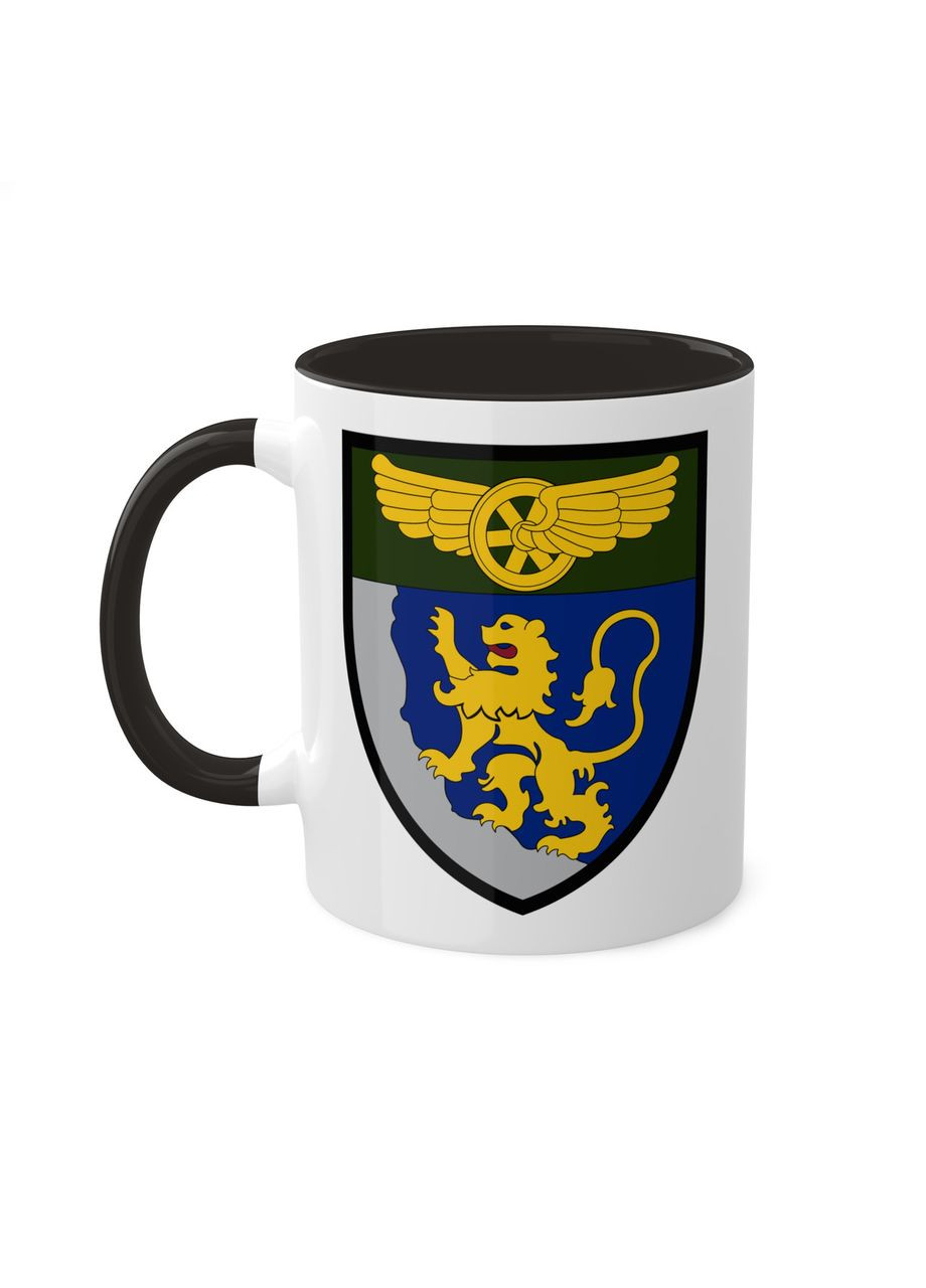 Чашка с шевроном "1 отдельная путевосстановительная бригада имени Князя Льва" No Brand (368671443)