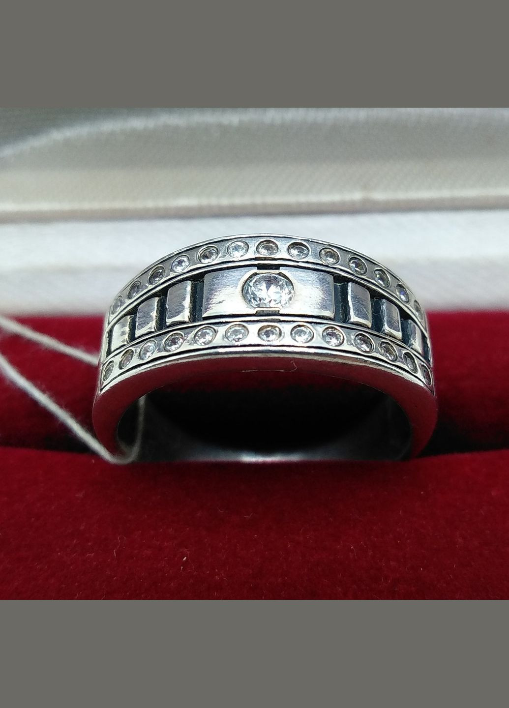 Кольцо серебро 925° 5,39г. (14x205) Сапфір 14С205 (306432443)