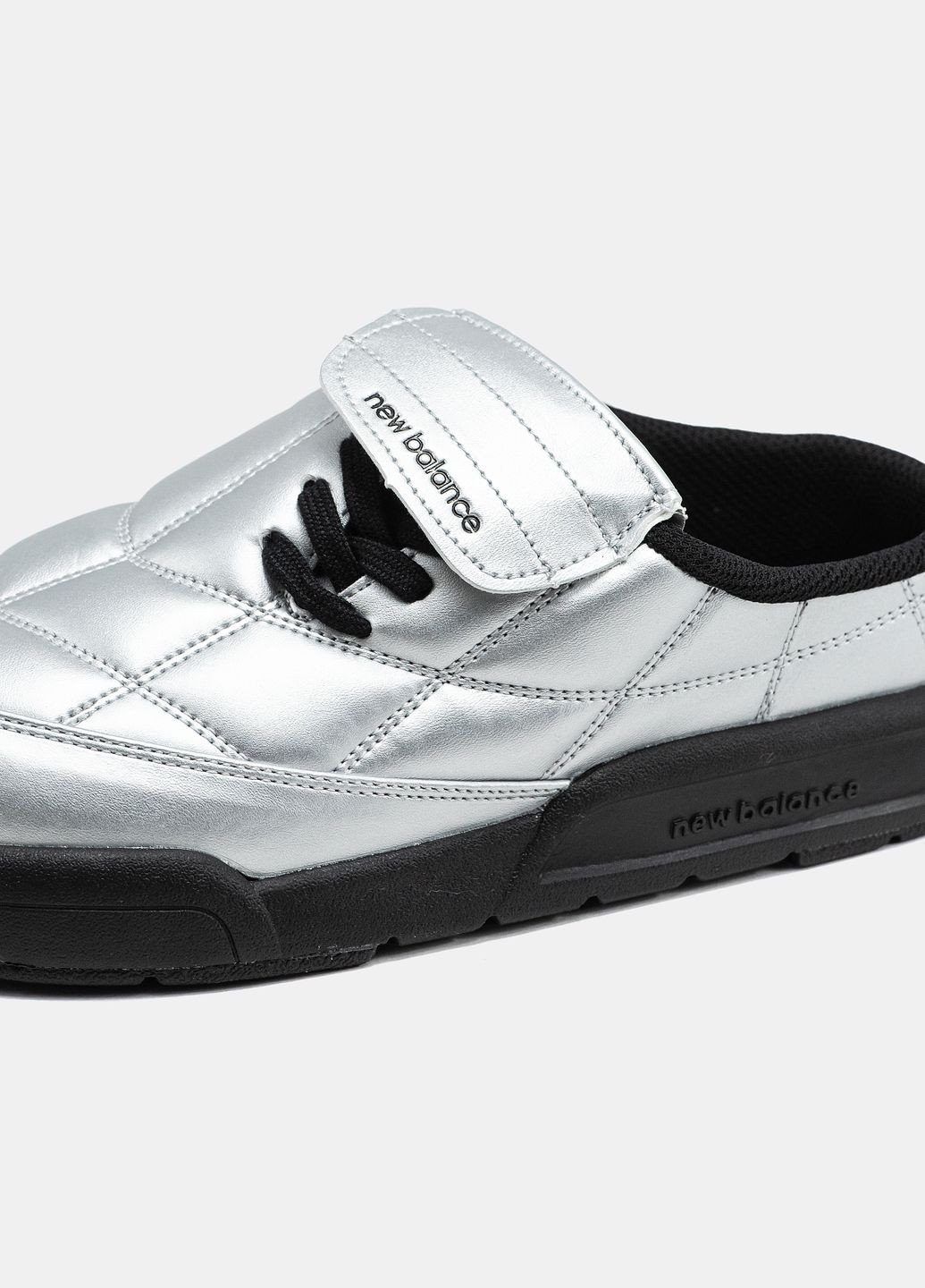 Кроссовки женские New Balance Terrace Mule Silver Black | Нью Баланс Терраса Мюлы серебряные No Brand серебряные демисезоны (334258929)