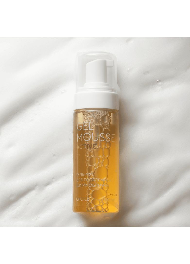 Очищающий гель-мус Active для жирной и проблемной кожи с натуральными экстрактами 160 мл Чойс CHOICE (338800219)