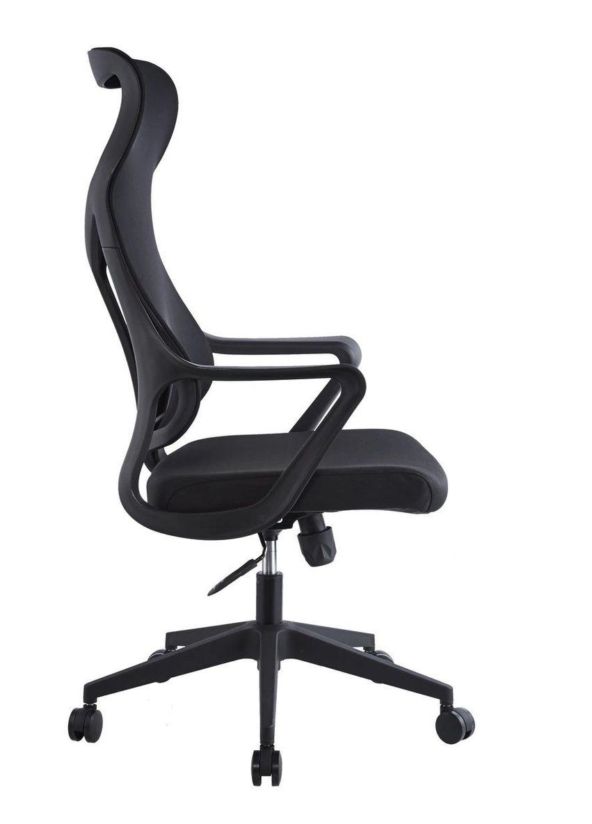 Кресло поворотное CASPER черное/черный каркас Intarsio (365461324)