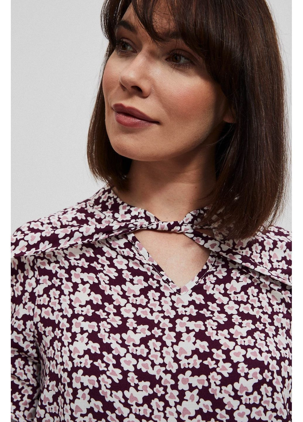 Бордовая блузка женская Moodo