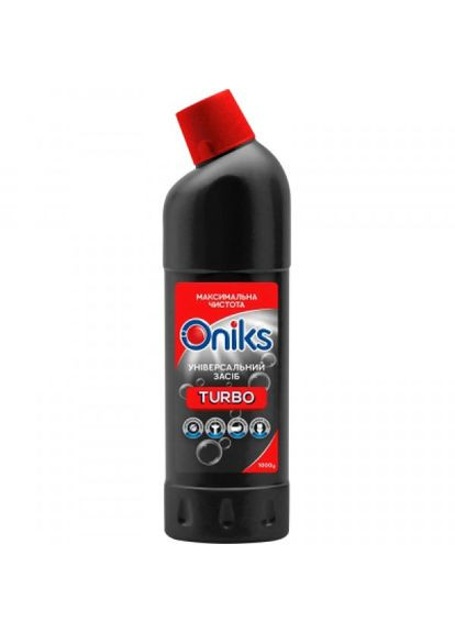 Жидкость для чистки ванн Turbo Универсальное средство 1 кг (4820191760486) Oniks turbo універсальний засіб 1 кг (291455662)