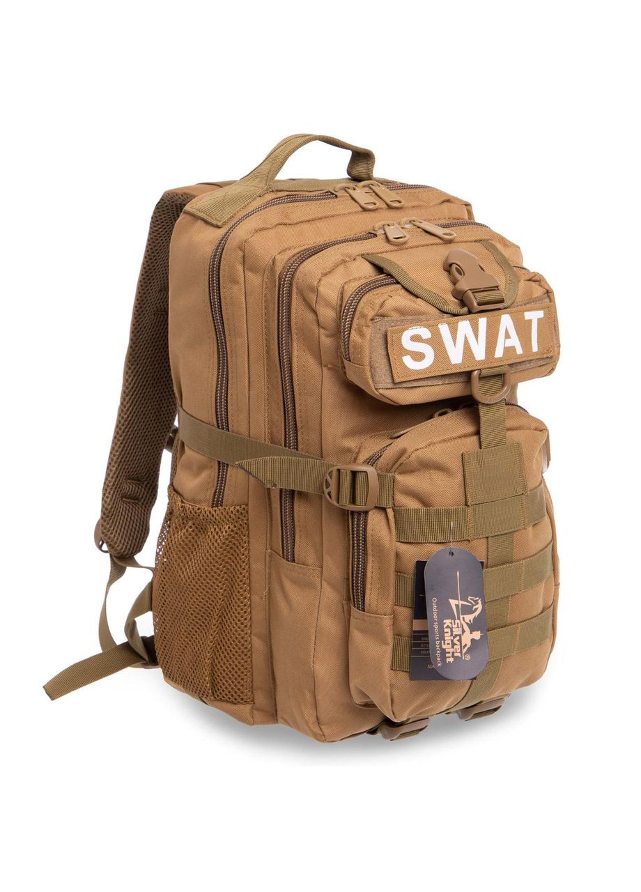 Рюкзак тактический штурмовой SILVER (нейлон, оксфорд 900D, р-р 40x23x18см, 16л, Хаки) (SWAT-3P_Хаки) SILVER KNIGHT (361434082)