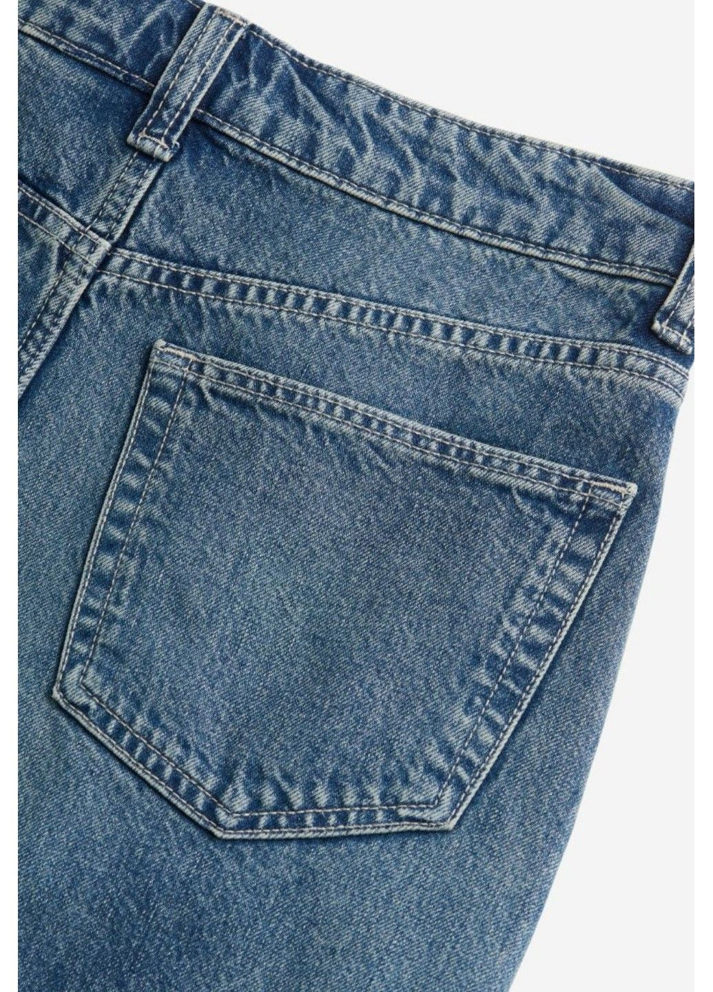 Жіноча джинсова спідниця з розрізом Н&М (56907) XS Синя H&M (290704954)