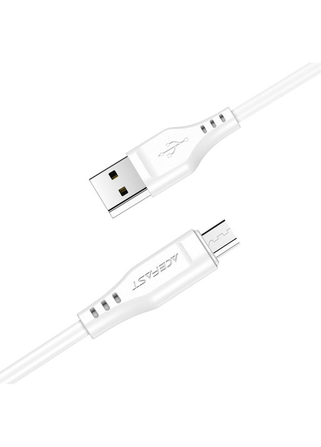 Кабель C3-09 USB to Micro 2,4A, 1.2m, TPE, TPE connectors, White Acefast (371363698)