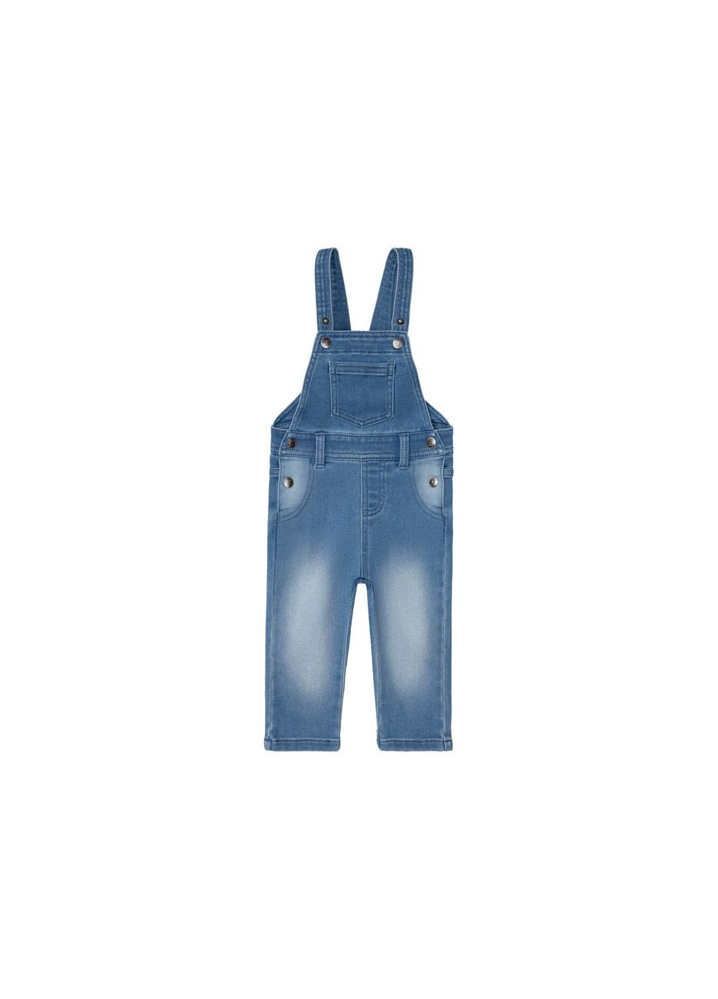 Напівкомбінезон джинсовий на кпопках, з регулюючими шлейками для хлопчика LIDL 370496 синій Lupilu (292549835)