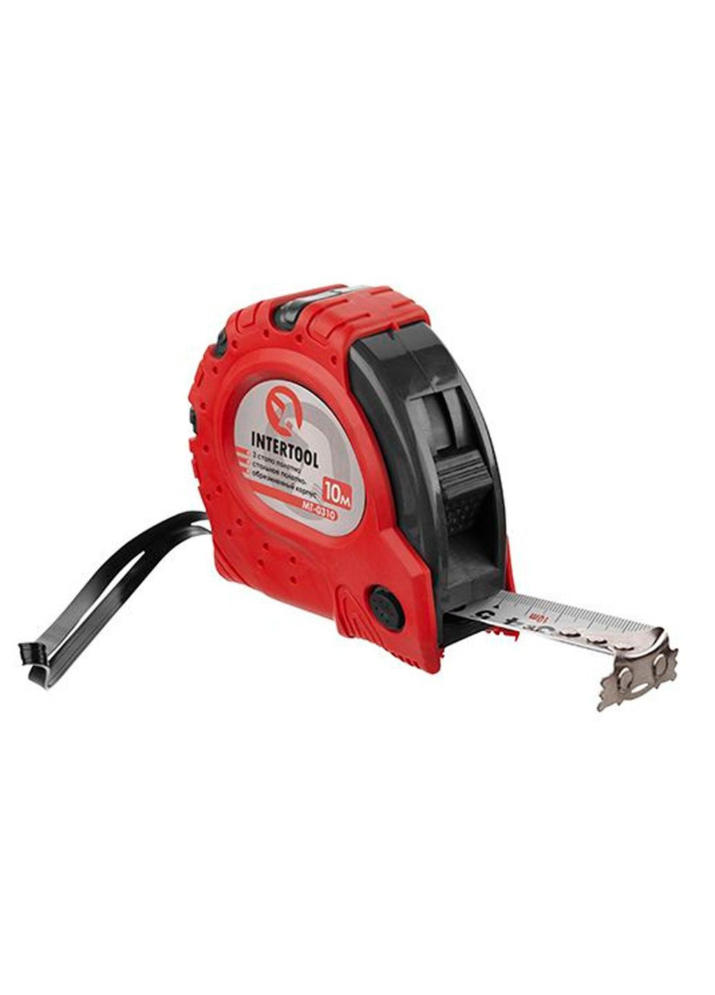 Рулетка вимірювальна 10 м х 25 мм магнітна для точних вимірювань Intertool (332203822)
