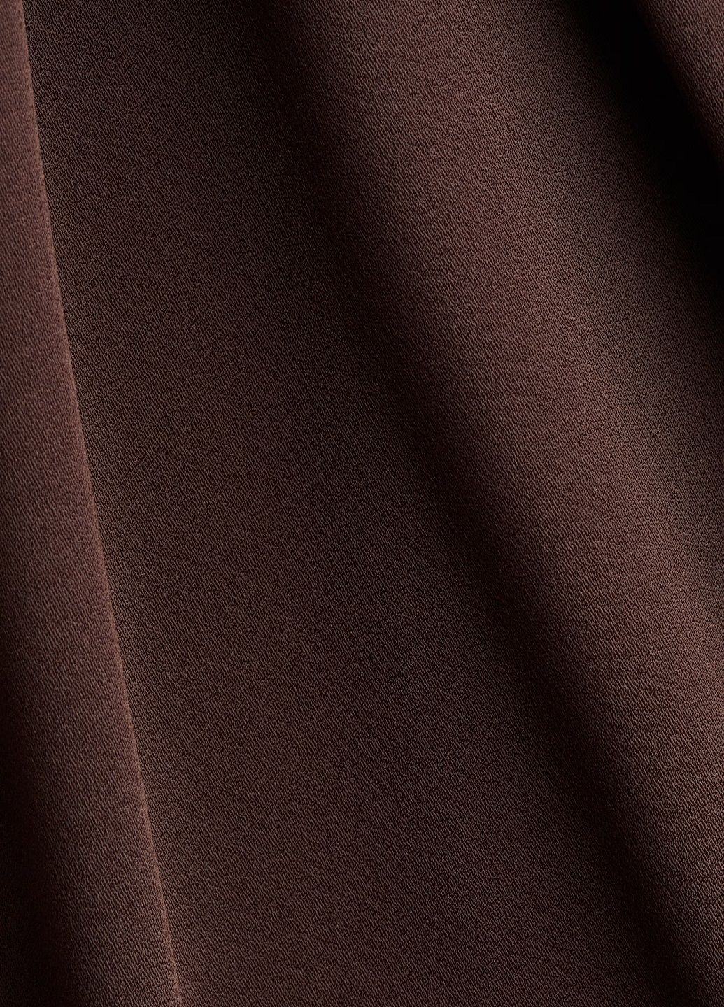 Темно-коричневая однотонная юбка H&M