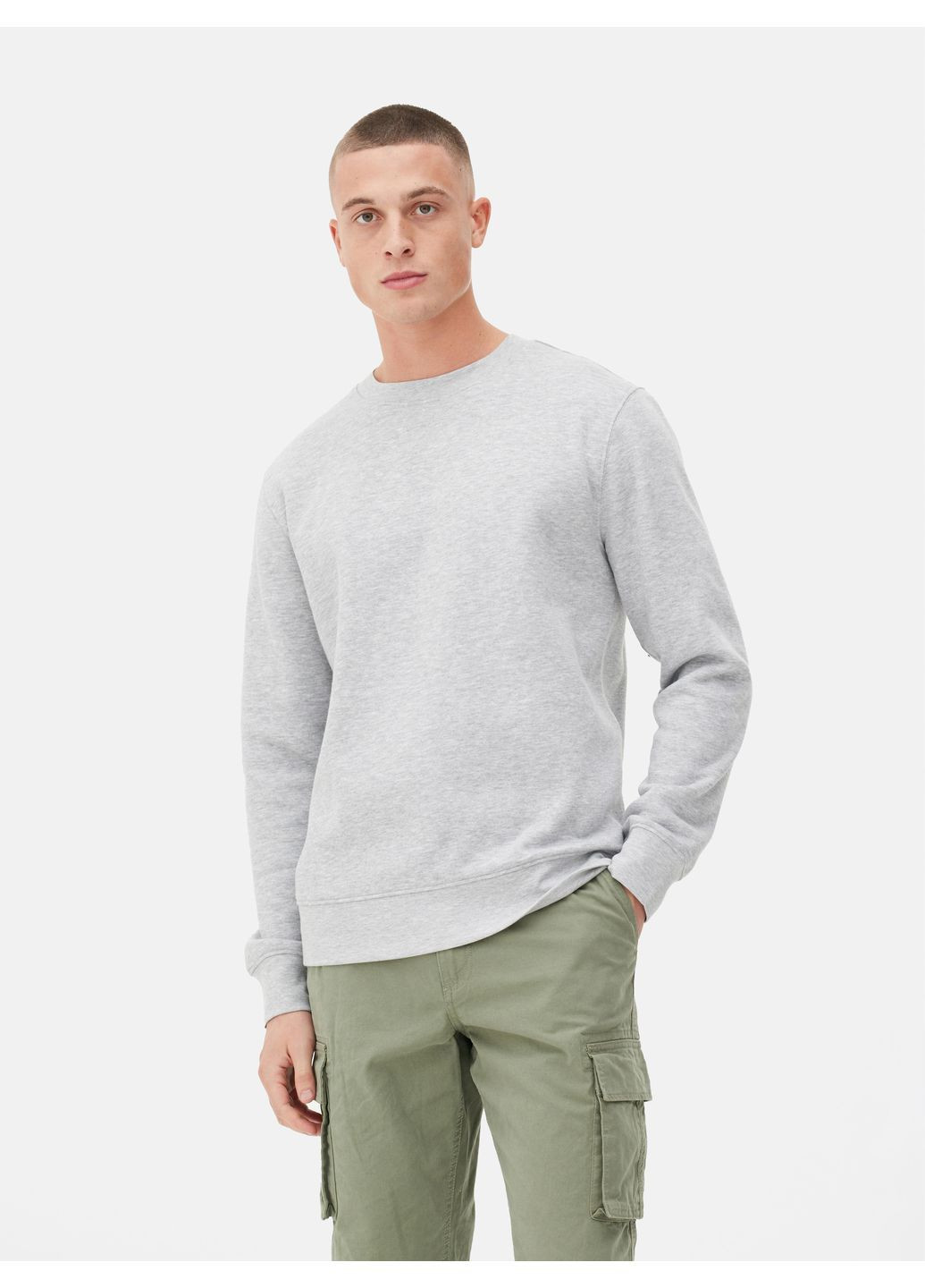 Серый свитшот флис,серый меланж, Primark (368994738)