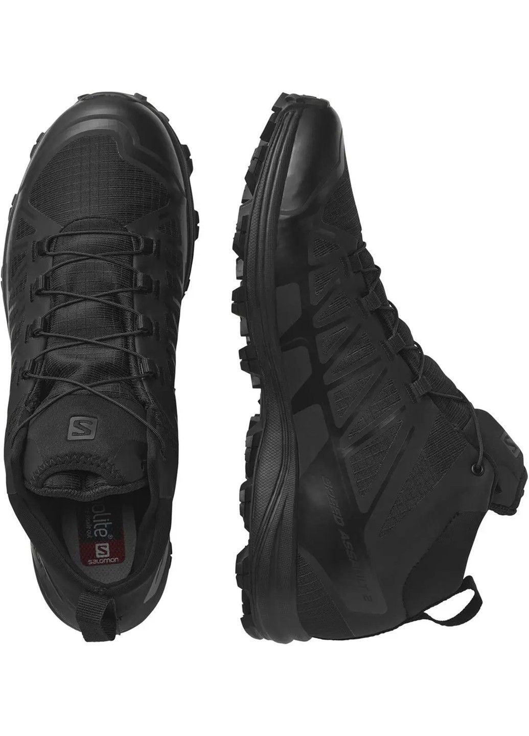 Черные демисезонные кроссовки speed assault 2 black Salomon