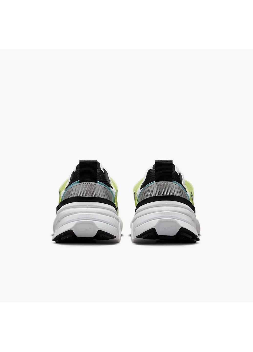 Белые всесезонные кроссовки унисекс v2k run white/green Nike