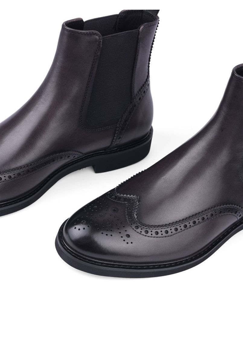 Серые осенние мужские ботинки kt1269-21e250 серый кожа Miguel Miratez