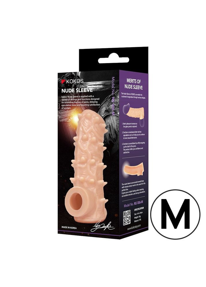 Насадка на член Nude Sleeve NS 006 M Kokos (369950429)
