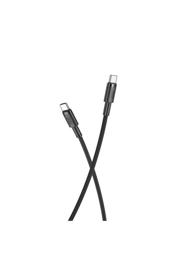 Кабель USB NB-Q199 PD 100W Type-C to Type-C тканевый black XO (322706470)