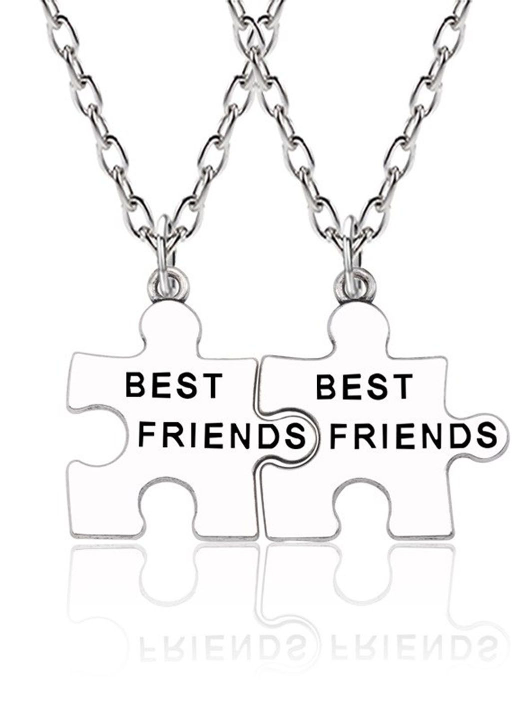 Парные подвески кулоны пазлы Best Friends как оригинальные подарки друзьям No Brand (323652810)