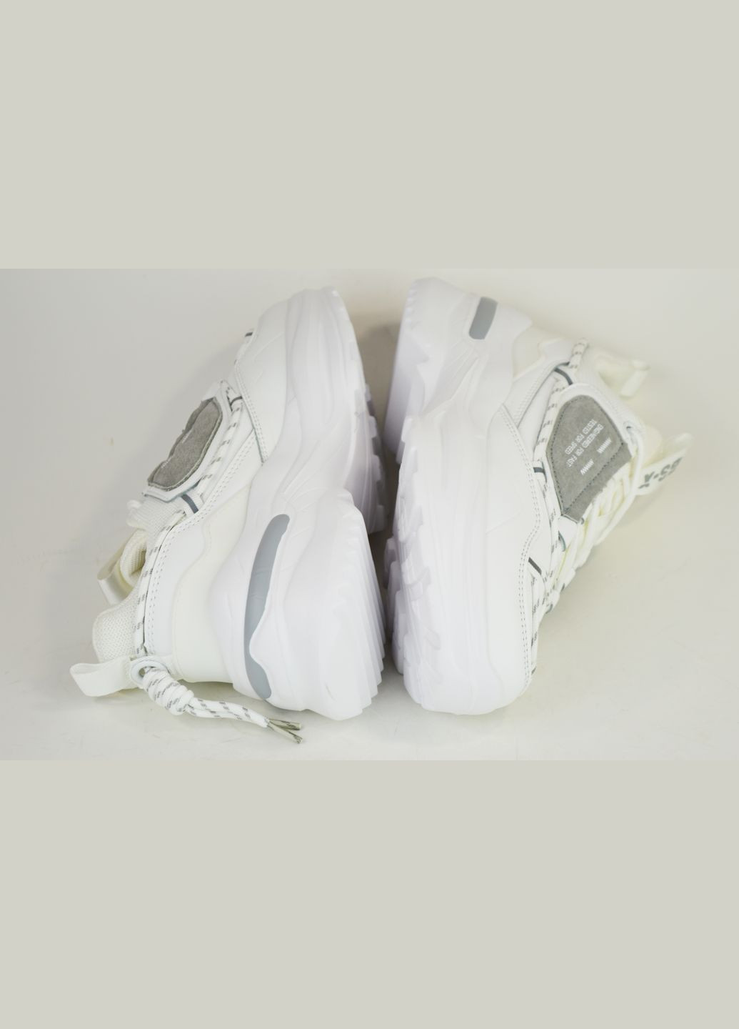 Кросівки BS-X шкіра/текстиль/замша Baas світло-сірі літо (322743701)