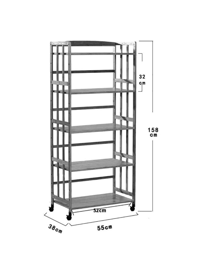 Етажерка на колесах з дерева Талкіна 158 мускат (ЕТА-581407) No Brand (327844521)