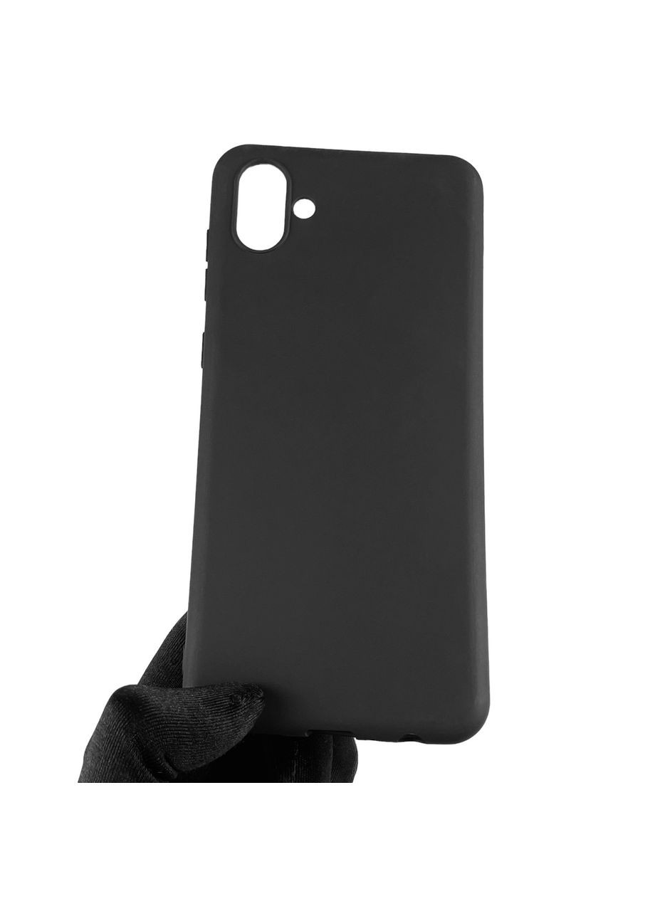 Чехол для Galaxy A04 SM-A045F однотонный матовый силиконовый на самсунг а04 чёрный Samsung (366018981)