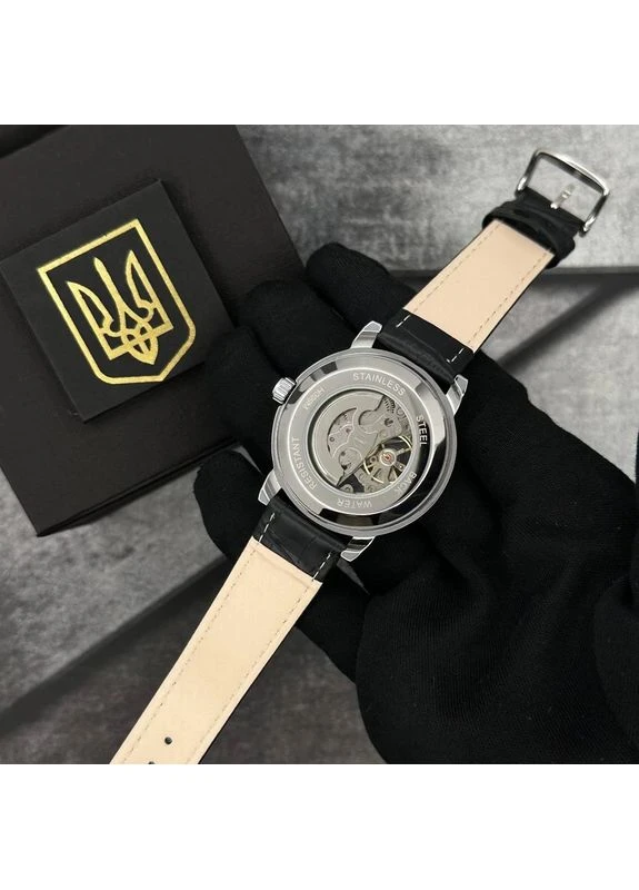 Наручний годинник 022 Silver-Black Automatics Я Українець Patriot (377736110)