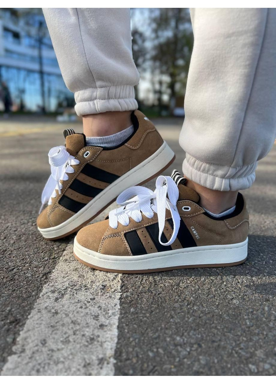 Білі Осінні кросівки чоловічі adidas campus 00s brown white адідас кампус No Brand