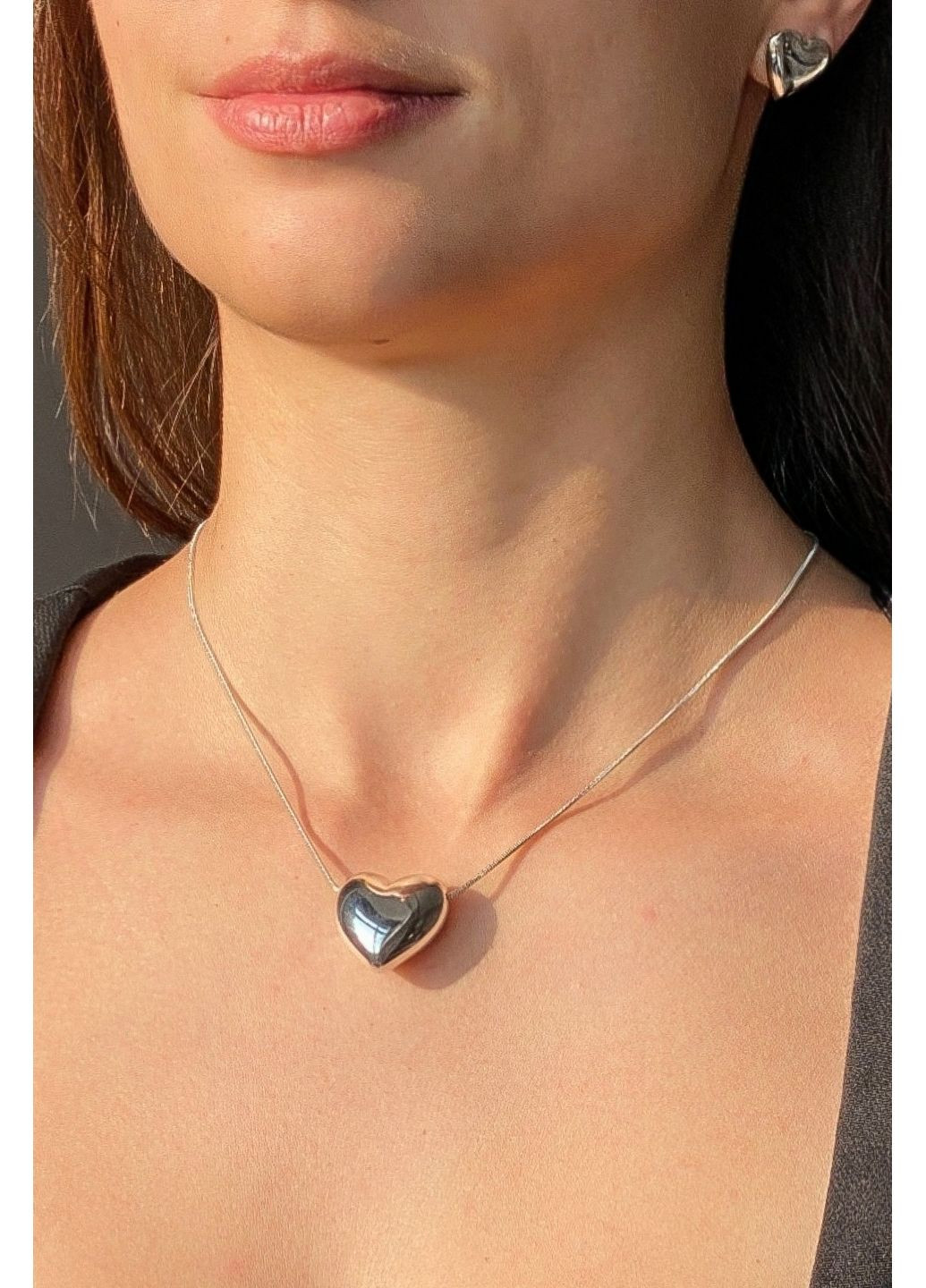Ланцюжок з кулоном серце CHICLY (348033756)