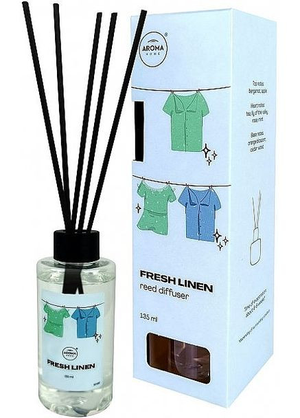 Ароматические палочки Basic Line Fresh Linen 135ml (1169072-125142) Aroma Home (368610870)