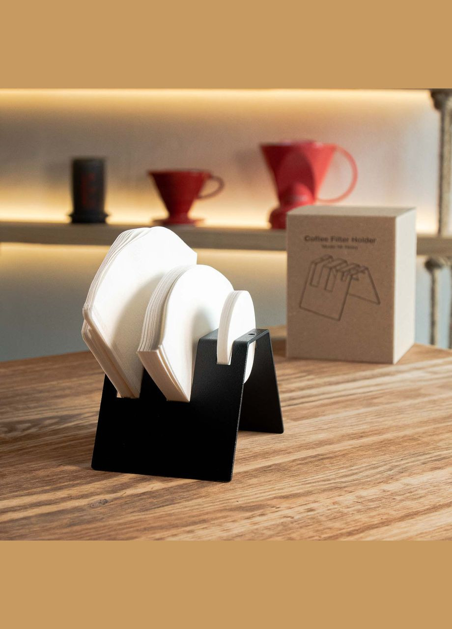 Подставка держатель Mr. Heavy для кофейных фильтров Черная (R-300228-VS) No Brand (314455071)