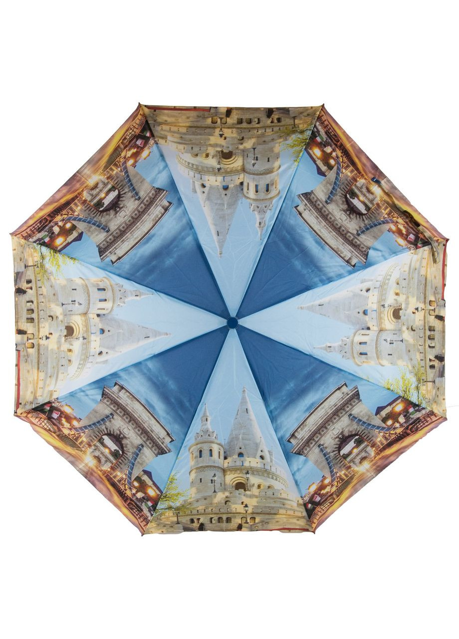 Синий женский зонт podsl213033 sl полуавтомат Podium (298473237)