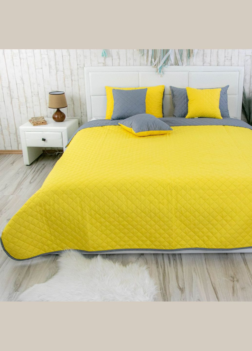 Покривало 150х212 Yellow Grey Руно 360.52У_Yellow Grey (345123357)