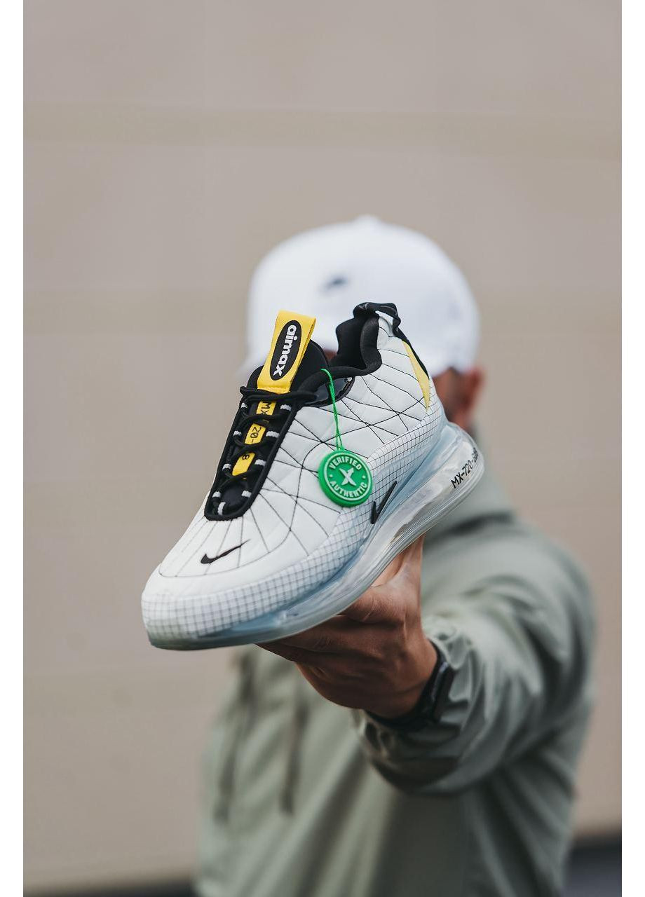 Білі Осінні кросівки чоловічі nike air max 720 white yellow найк аір макс 720 No Brand