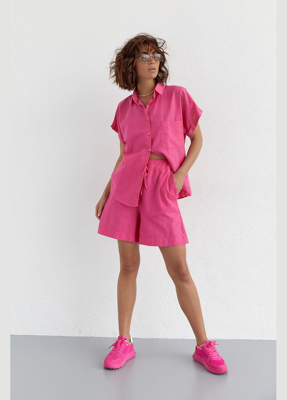 Жіночий літній костюм шорти та сорочка Liton (296658583)