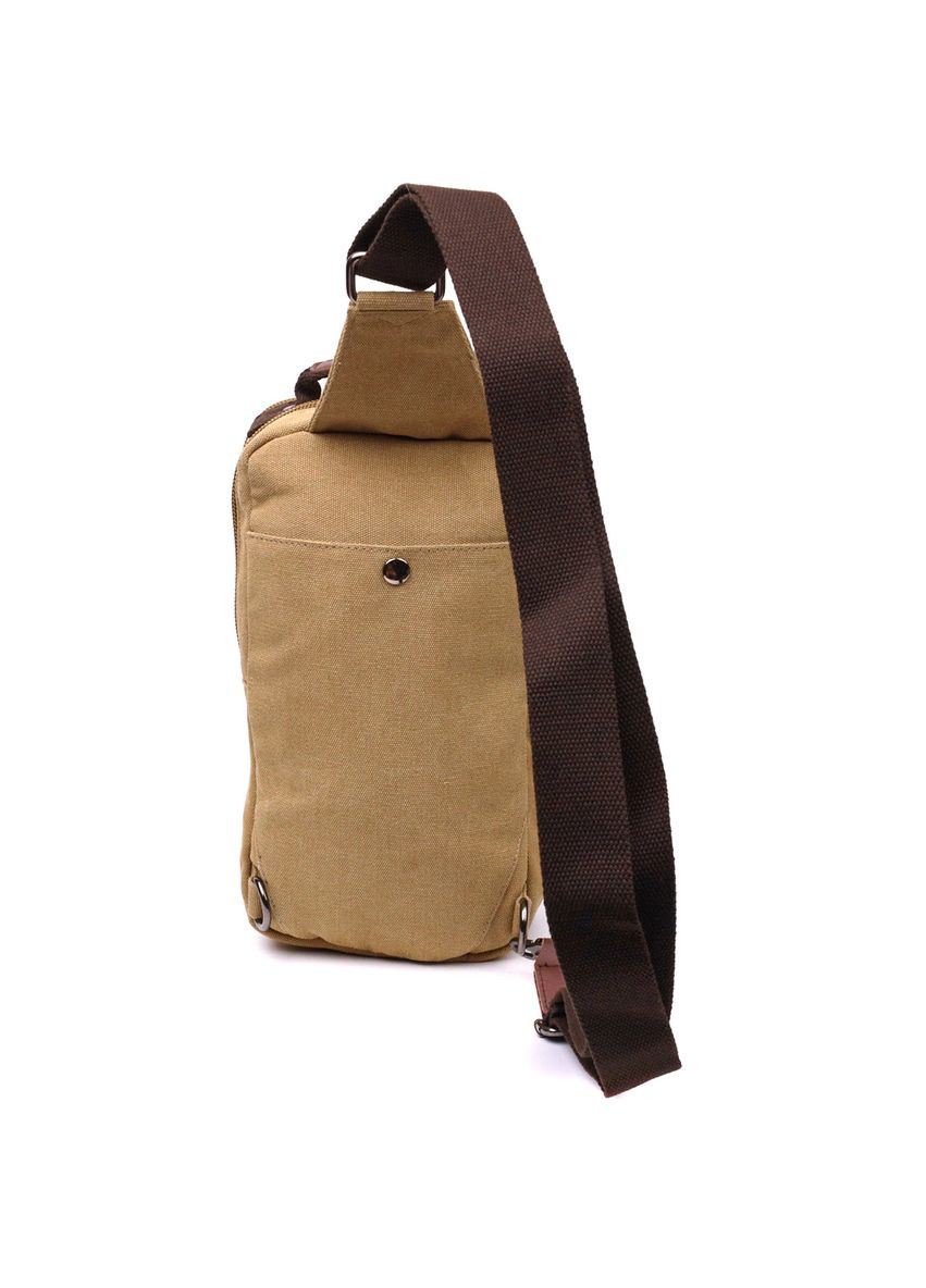 Сумка слинг мужская через плечо из плотного песочного текстиля 22194 Vintage (362417834)