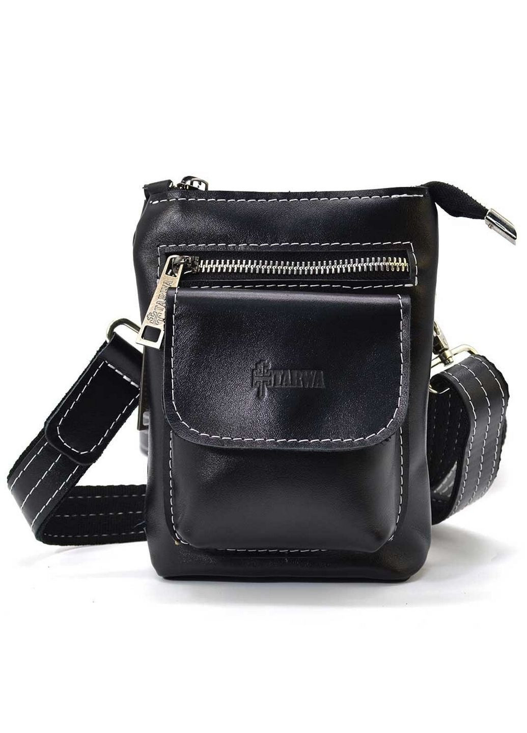 Мужская кожаная сумка через плечо 17х14х5,5 см TARWA (315872450)