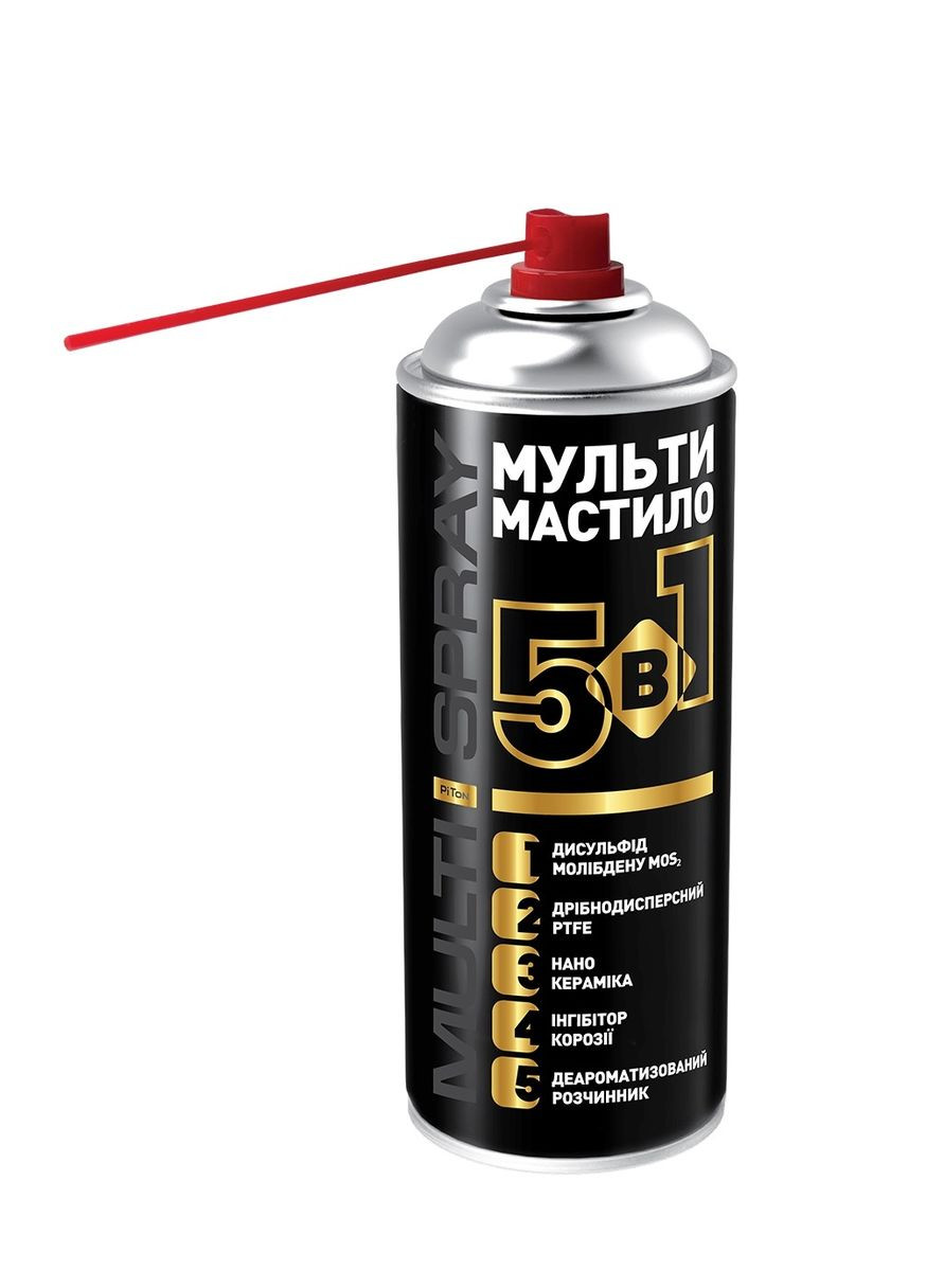 Мастило 5в1 багатофункціональне, антикорозійне, 400 мл PiTon (361433238)