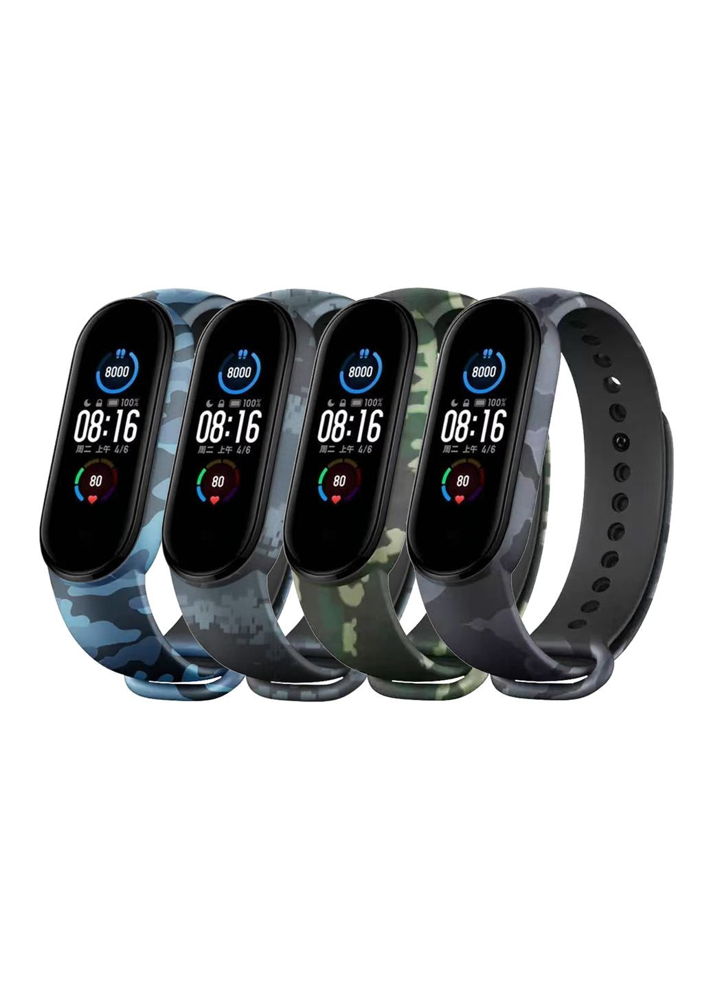 Ремінець для Xiaomi Mi Band 3/4 3, Color mix No Brand Xiaomi Smart Band 3,Xiaomi Smart Band 4 (340913333)