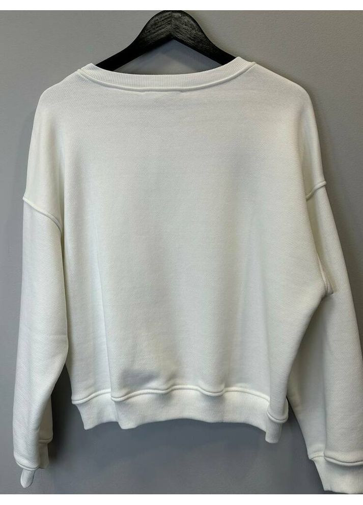 Белый женский свитшот с принтом «облако» mkks5788 KAPTSOVA (366017818)