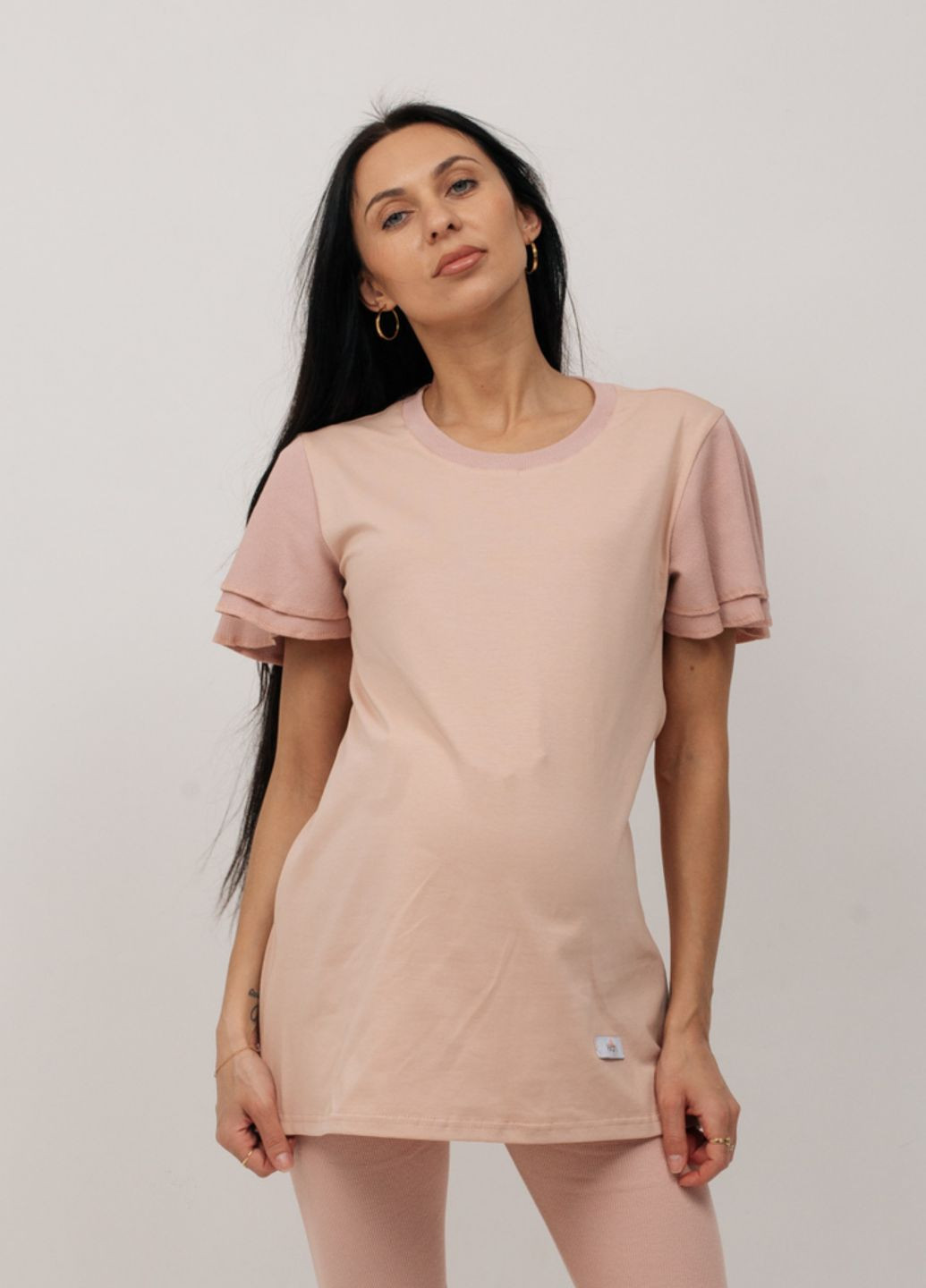 Футболка для вагітних з секретом для годування HN - (328169799)