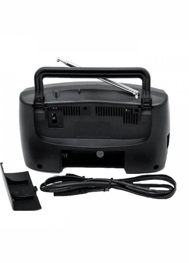 Портативний радіоприймач радіо ФМ FM на батарейках та від мережі KB-409AC чорний Kipo (304986127)