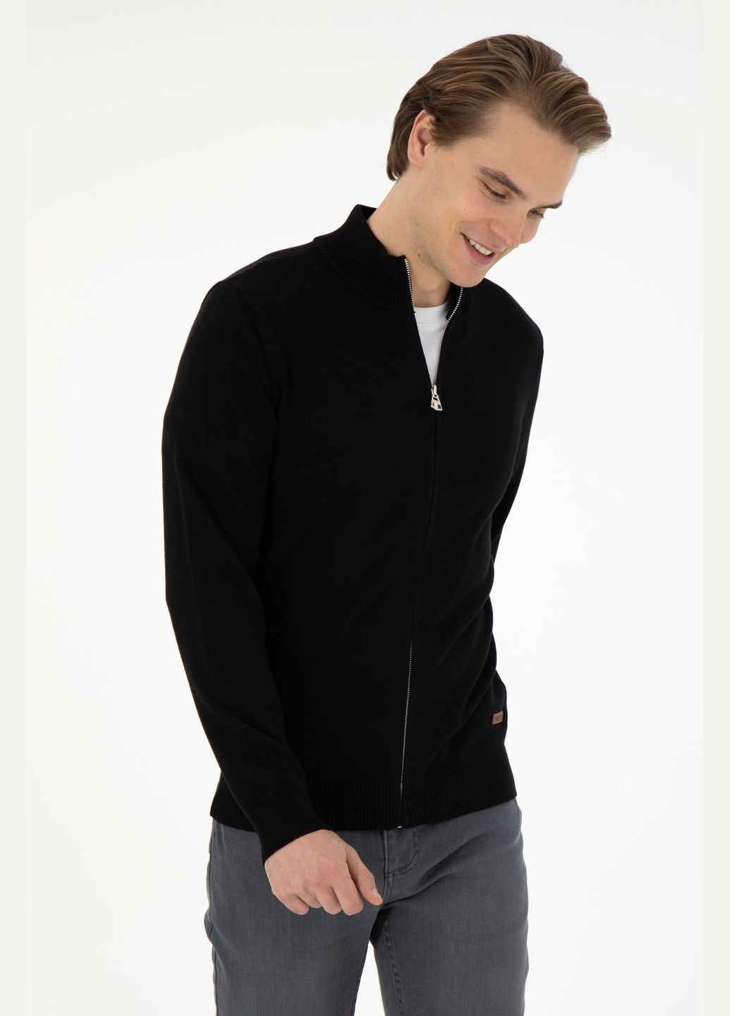 Черный кардиган U.S. Polo Assn.