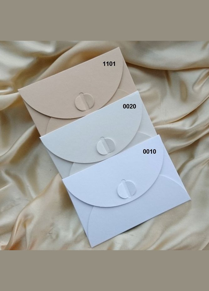 Подарунковий конверт 60х90 мм з кольорового дизайнерського картону, No Brand (326063672)