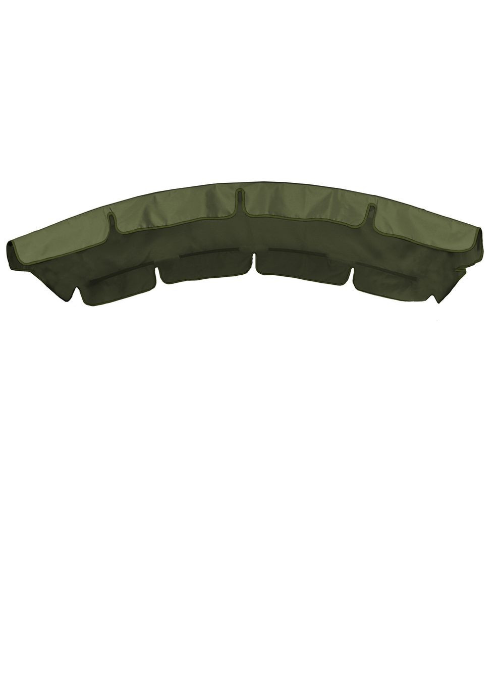 Тент (крыша) для качелей с округлой крышей 120x210 хаки eGarden (279784221)