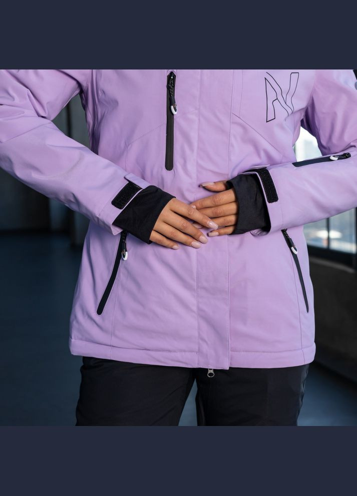 Сиреневая зимняя горнолыжная куртка женская Aolugang куртка лижна