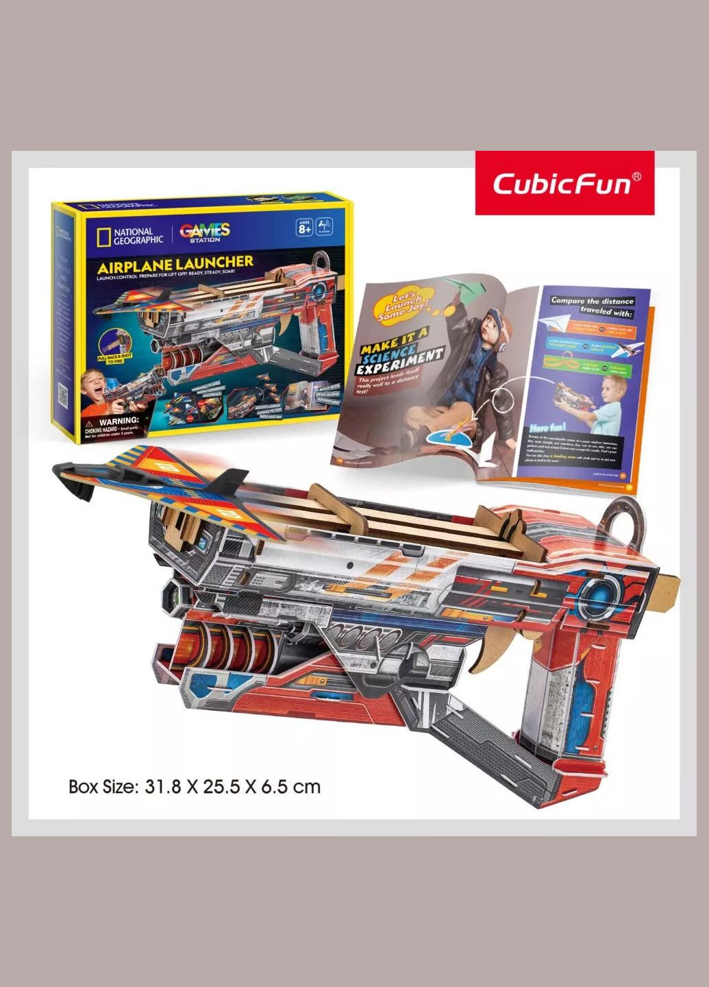 Набір для моделювання STEM Пускова установка для літаків (DS1091h) CubicFun (333253234)