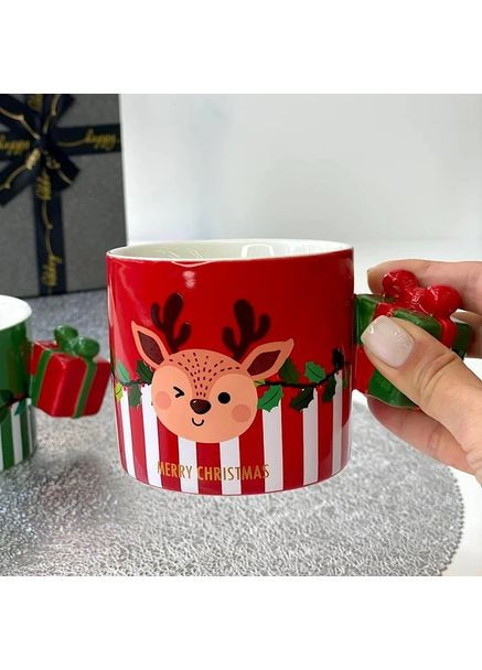 Кружка 350мл "Новогодняя" такая кружка станет ярким дополнением в вашей кухне разного цвета красный OSM (365549067)