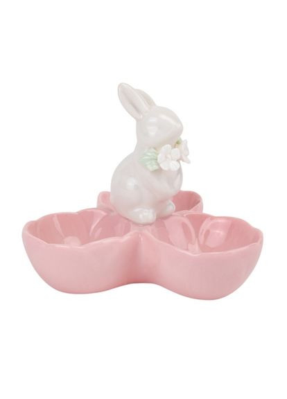 Подставка для 3 яиц "Белый кролик", розовая, 10 см (5009-004) ELISEY Кролик (322132548)